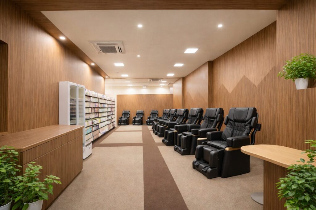 ピュアハートキッズランド大垣 食事スペース 休憩エリア 室内遊び場